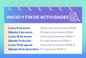 Calendario académico 2024-0 pucp